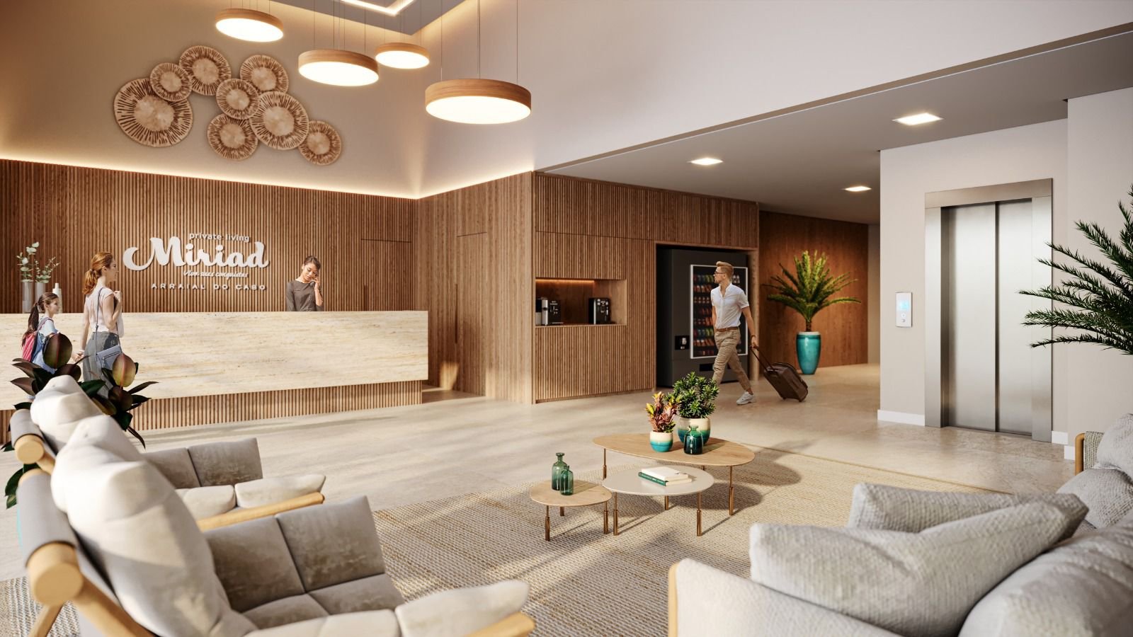 Serviços de hotelaria do Miriad